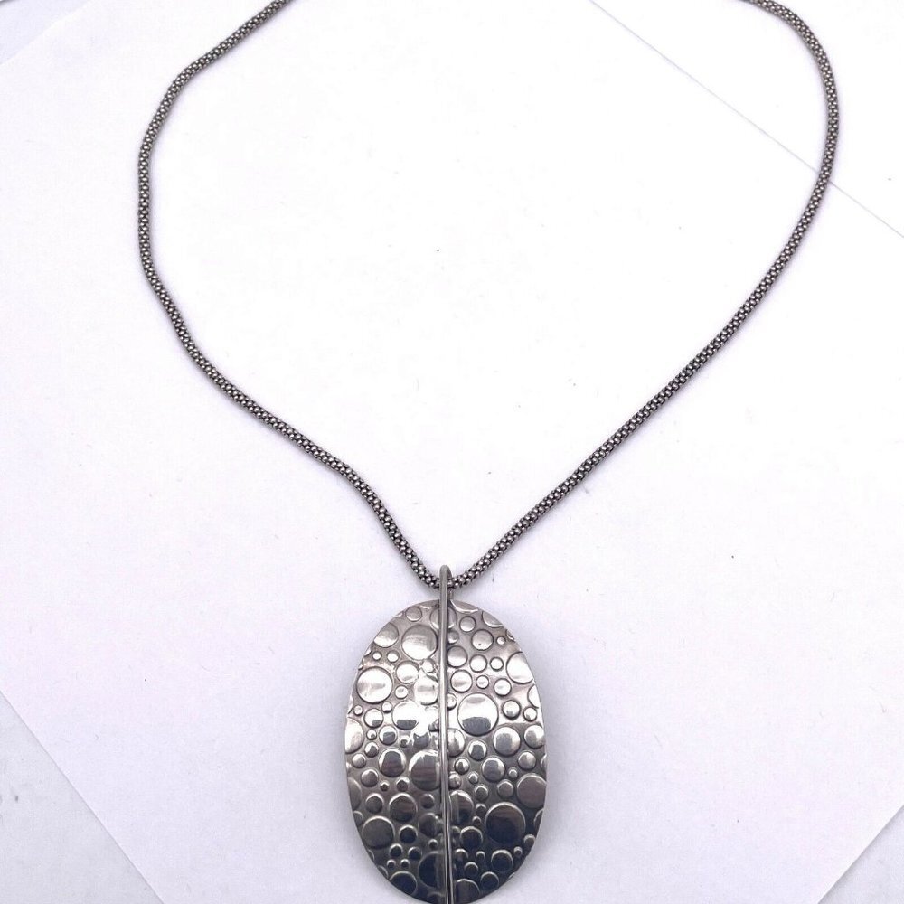 Dangle Drop Charm Pendant Chain Necklace 925 Sterling Silver Lobster Closure 22"